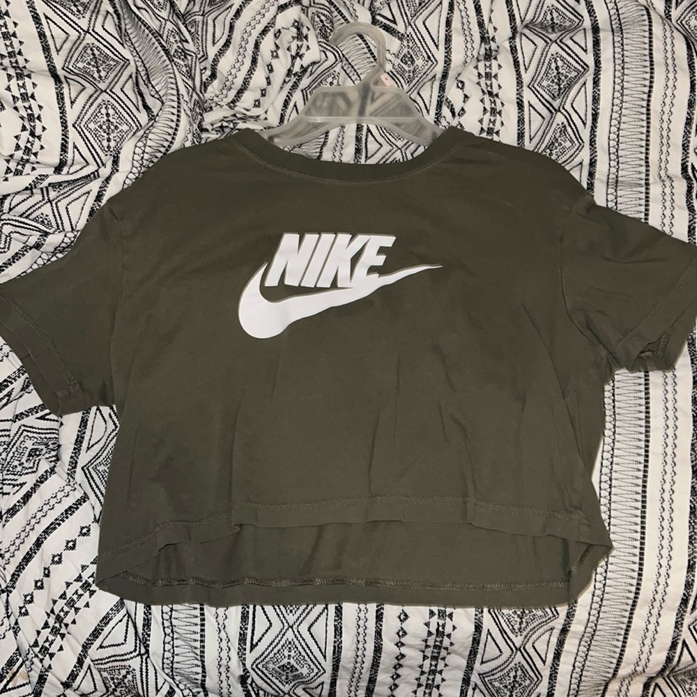 Green Nike Crop Top